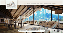 Desktop Screenshot of mountain-residences.com
