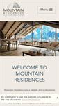 Mobile Screenshot of mountain-residences.com