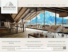 Tablet Screenshot of mountain-residences.com